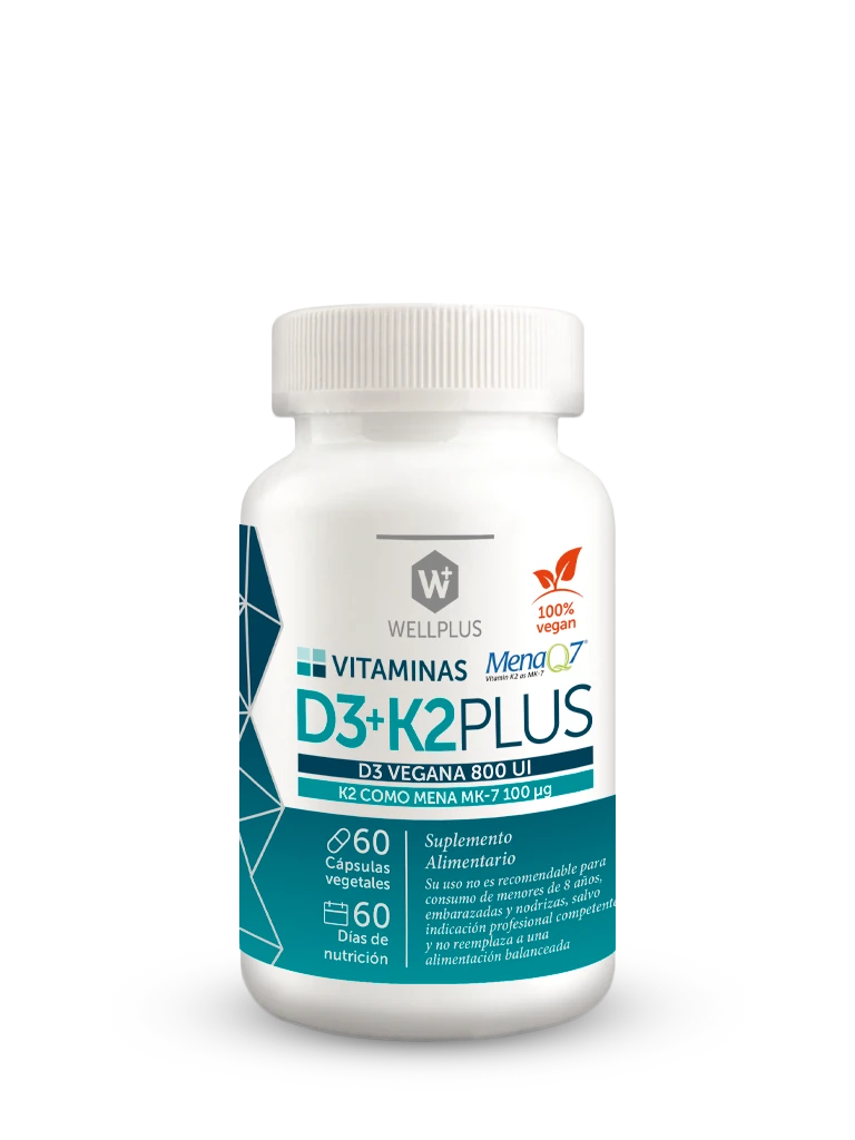 Vitamina D3+K2 Plus 60 cápsulas